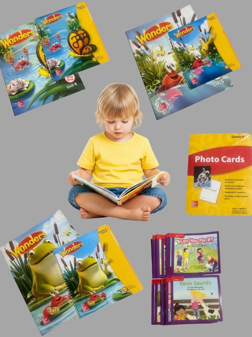 McGraw Hill Wonders Grade K Units 4, 5 And 6 Curriculum Bundle